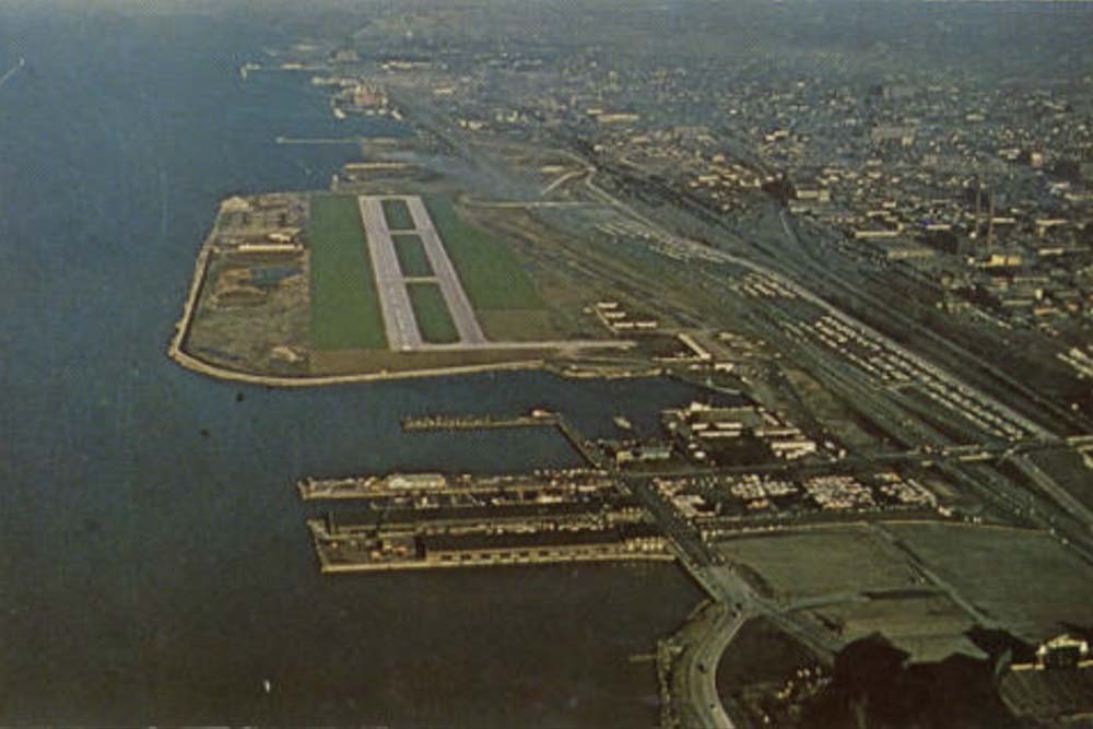 Burke Lakefront Airport and the Cleveland Memorial Shoreway.